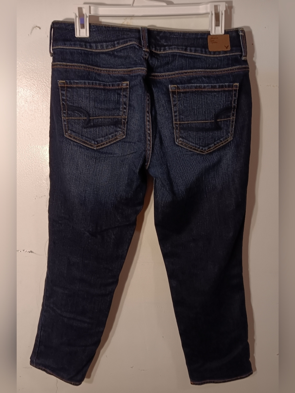 American Eagle Outfitters - Women's Stretch Jeans - Dark Blue - Sz 10 - Picture 2 of 10